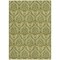 Homeroots 10' X 14' Green Damask Washable Non Skid Indoor Outdoor Area Rug 563888 - alternate 5