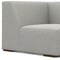 Homeroots 38" Gray Fabric Modular Sofa With Brown Legs 641031 - alternate 6