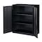 Hirsh Storage Cabinet, 42 in H, 36 in W, 18 in D, Recessed Twist, Keyed, Black, 2 Shelves 22002 - alternate 12