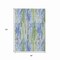 Homeroots 8' X 10' Sky Blue And Fern Green Striped Washable Indoor Outdoor Area Rug 617695 - alternate 4