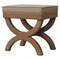 Homeroots 22in Beige and Brown Linen and Solid Wood Upholstered Bench 723436 - alternate 7
