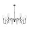 Z-Lite Jisele Matte Black 8 Light Chandelier 4505-8MB - alternate 6