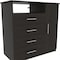 Homeroots 36" Black Four Drawer Dresser 534941 - alternate 10