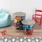 Lavish Home Set of 2 End Tables Nesting Tables with Removable Wood Tops, Metal Basket Bases 80-ENDTBL-22 - alternate 5