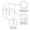 Flash Furniture HERCULES Series 1000 lb. Capacity White Plastic Cafe Stack Chair, PK5 5-RUT-418-WH-GG - alternate 8