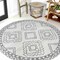 Jonathan Y Amir Moroccan Beni Souk Cream/Gray 7 ft Round Area Rug MOH200B-7R - alternate 1