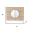 Homeroots 31in Brown and White Wood Accent Cabinet With Two Doors 716322 - alternate 3
