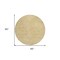 Homeroots 8' Gold And Ivory Round Abstract Washable Indoor Outdoor Area Rug 599714 - alternate 7