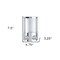 Homeroots Silver Heavy Duty Plastic Two Chamber Wall Mount Soap Dispenser 571500 - alternate 4