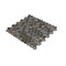 Apollo Tile Gray 10.8 in x 11.5 in Glass Glossy, Matte Floor and Wall Mosaic Tile 8.63 sqft/case, 10PK APLAHX8802A - alternate 7