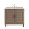 James Martin Vanities Portland 36" Single Vanity, Whitewashed Walnut, w/ 3 CM Tajnar Eclos Top 620-V36-WW-3TJR - alternate 1