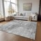 Homeroots 9' X 12' Gray Silver And Charcoal Nautical Washable Indoor Outdoor Area Rug 581741 - alternate 7