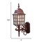 Homeroots Dark Brown Window Pane Lantern Wall Sconce 398599 - alternate 3