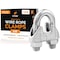 Xpose Safety Wire Rope Clamp for Stainless Steel 3/8in Galvanized U Bolt Cable Clips, 12PK GCC38-12-X-S - alternate 1