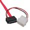Sanoxy 12in Slimline SATA to SATA Data with Molex Power SNX-CBL-LDR-SA109-7012 - alternate 1