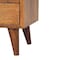 Homeroots 20" Brown Solid Wood Square Two Drawer Nightstand 651577 - alternate 10