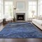 Homeroots 5' X 8' Denim Blue And Sky Blue Abstract Washable Indoor Outdoor Area Rug 577818 - alternate 4