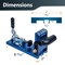 Powertec Aluminum Pocket Hole Jig Set with 1-1/4" OD Dust Port, Drill Bit, Drill Stop, Toggle Clamp, Screws 71844 - alternate 6