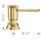 Blanco Empressa Soap Dispenser, Satin Gold 442987 - alternate 3