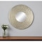 Homeroots 31" Silver Round Dimensional Thick Frame Accent Mirror 485078 - alternate 4