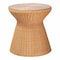 Bali & Pari Nina Bohemian Light Honey Braided Rattan End Table with Glass Tabletop 249-13844-ZORO - alternate 1