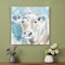 Homeroots 20" x 20" Blue Pastel Watercolor Cow Unframed Canvas Wall Art 398923 - alternate 3