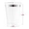 Smarty Had A Party 10 oz. Clear with Metallic Silver Rim Round Tumblers (336 Cups), 336PK 6954S-CASE - alternate 4