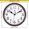 Infinity Instruments Plastic Wall Clock, Brown, 9-5/8in 20048DB-4400 - alternate 5