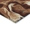 Homeroots 3' X 5' Orange Copper And Ivory Abstract Washable Indoor Outdoor Area Rug 587482 - alternate 4