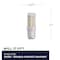 Bulbrite 35-Watt Equivalent T4 Dimmable Double-Contact Bayonet LED Light Bulb Warm White Light, 2PK 861541 - alternate 3