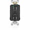 Leviton Duplex Straight Blade Receptacle, 5-15R, 15 A, 20 A, 125V AC, 2 Pole, 3 Wire, Flush Mount, Grounded AFTR1-HGE - alternate 1