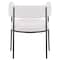 Leisuremod Cyril Collection Modern Chair in White Faux Fur, 4PK CDCF22W4 - alternate 7