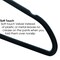 Elama Velvet Slim Profile Heavy Duty Felt Hangers with Stainless Steel Swivel Hooks in Black, 100PK ELH100BLACK - alternate 5