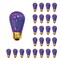 Bulbrite 11-Watt S14 Transparent Purple Dimmable Incandescent Light Bulb, 25PK 861310 - alternate 1