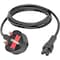 Eaton Tripp Lite Series UK Computer Power Cord - BS1363 to C5, 2.5A, 250V, 18 AWG, 6 ft. 1.83 m, Black P060-006 - alternate 4