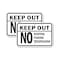 Signmission Keep Out No Hunting Fishing Trespassing, 12'' X 18'' 2 Signs, Heavy Gauge Aluminum, 2PK A-1218-2PACK-2698 - alternate 1