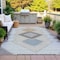 Homeroots 5' X 8' Gray Gold And Charcoal Geometric Washable Indoor Outdoor Area Rug 631916 - alternate 4