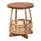 Bali & Pari Derenik Natural Rattan and Mahogany Wood End Table 261-14369-ZORO - alternate 1