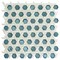 Apollo Tile Teal Green 11.7 in x 11.9 in Glass Glossy Floor and Wall Mosaic Tile 9.67 sqft/case, 10PK APLAHX8822A - alternate 1