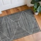 World Rug Gallery Bohemian Stripes Washable Non Slip Area Rug 2 ft x 4 ft Black WR73BLACK2X4 - alternate 1