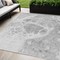 Homeroots 5' X 8' Gray Silver And Ivory Nautical Washable Indoor Outdoor Area Rug 581504 - alternate 1