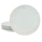 Modern Southern Home Capri 6 Piece 11 Inch Stoneware Embossed Dinner Plate Set in Egg Blue 750120977M - alternate 1