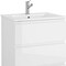 Homeroots 24" White Wood Freestanding Bathroom Vanity With White Sink And Three Drawers 624132 - alternate 4