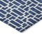 Homeroots 9' X 12' Navy Blue And Ivory Geometric Washable Indoor Outdoor Area Rug 594861 - alternate 7