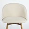 Homeroots 27" Beige and Oak Fabric and Metal Low Back Counter Height Swivel Bar Chair 719404 - alternate 5
