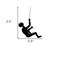 Homeroots 6" X 4" Black Resin Climbing Man Hanging Dimensional Sculpture 293218 - alternate 4