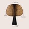 Jonathan Y Sylvie 16" Modern Minimalist Paper Pleated Shade Mushroom Accent LED Table Lamp, Black JYL9106A - alternate 6