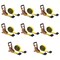 Mytee Products 8PK 4inx30ft Self-Tensioning Ratchet Tie Down Strap w/Flat Hook 5400lbs WLL, 8PK RS430TGx8 - alternate 1