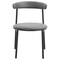 Leisuremod Lume Modern Dining Side Chair in Polyester with Black Steel Frame in Charcoal LC20CH - alternate 5