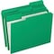 Pendaflex FOLDER, LTR, DBL, 11PT, 1/3, LGN, 100PK R15213BGR - alternate 2